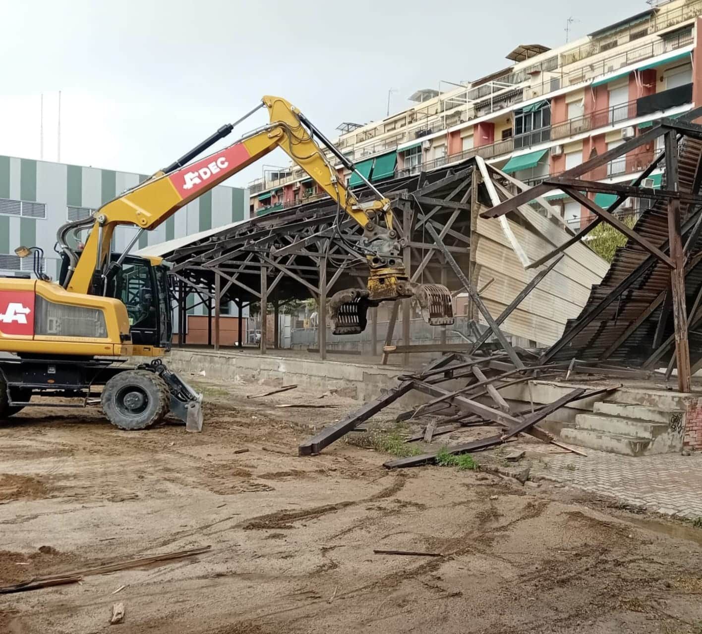 Demolición selectiva en Barcelona