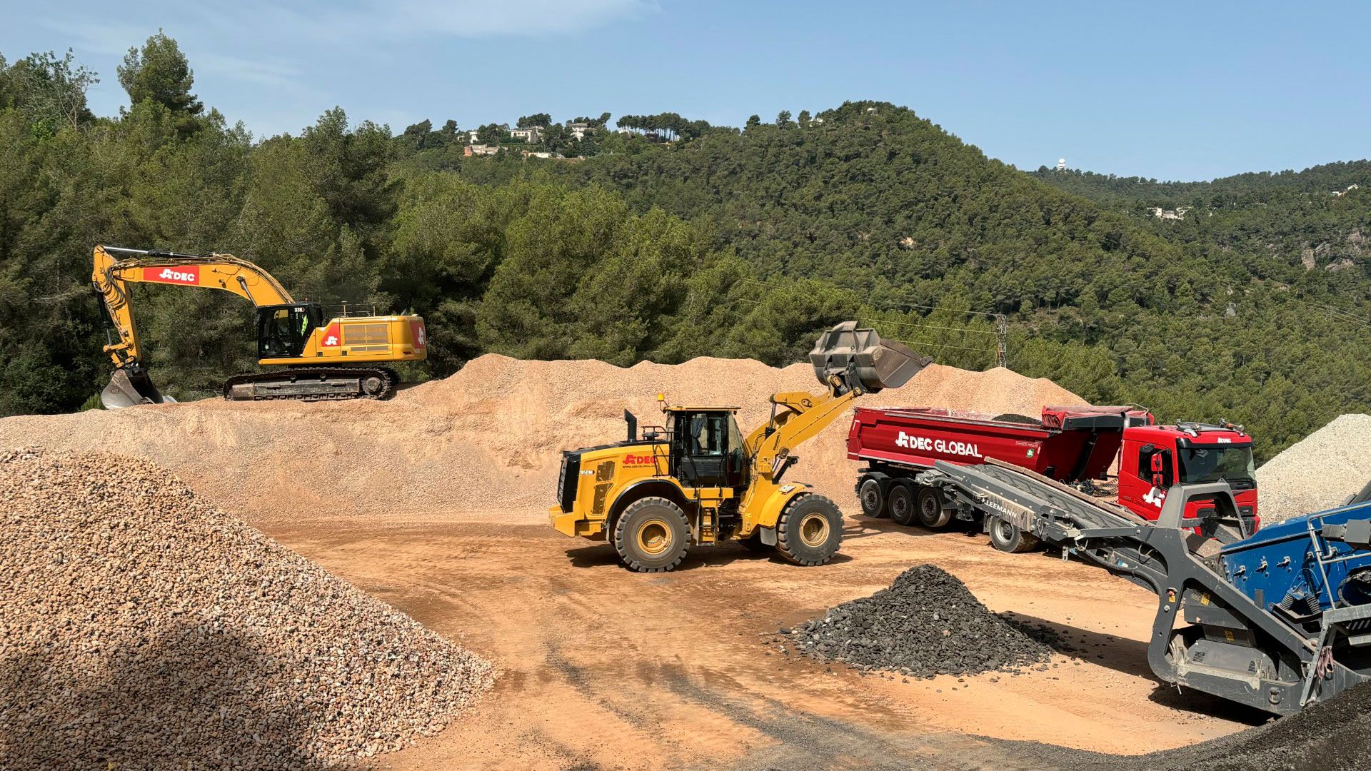 Planta de reciclaje de residuos de construcción